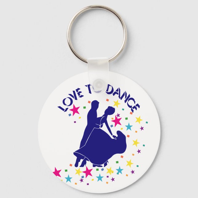 Love to dance key ring (Front)