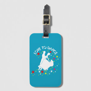 Love to dance luggage tag