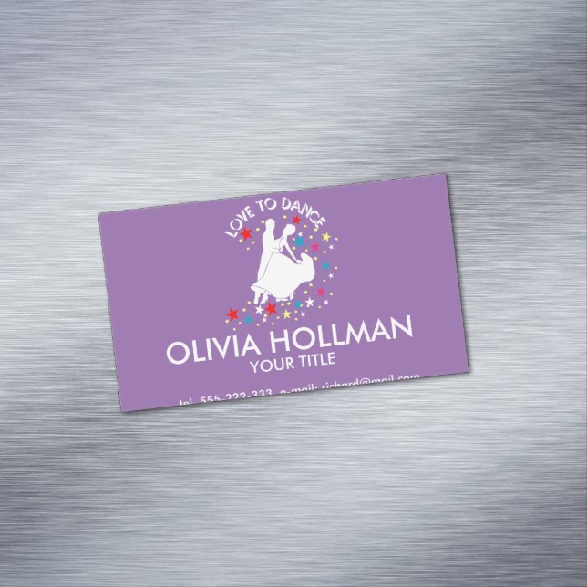 Love to dance 	Magnetic business card (In Situ)