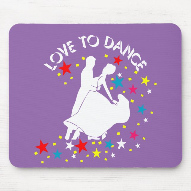 Love to dance mouse pad (Front)
