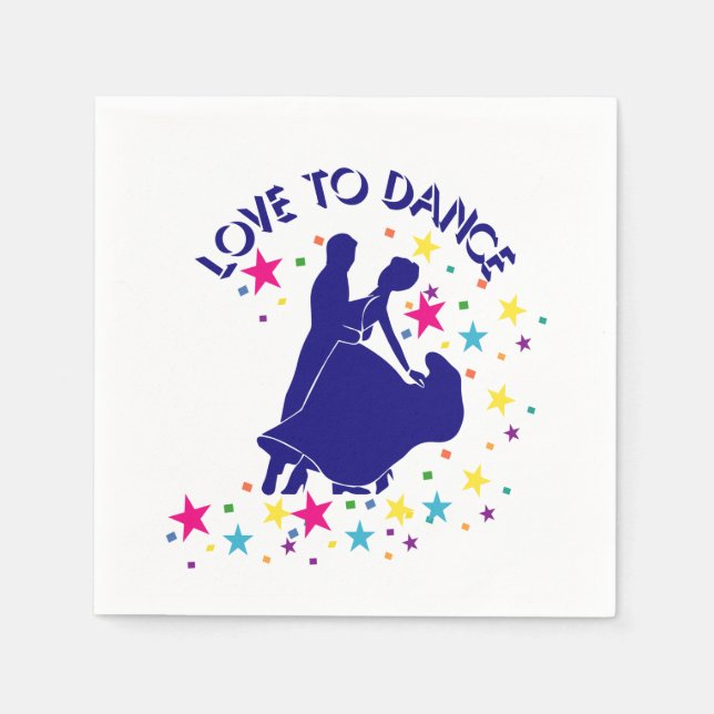 Love to dance napkin (Front)