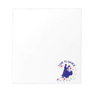 Love to dance notepad