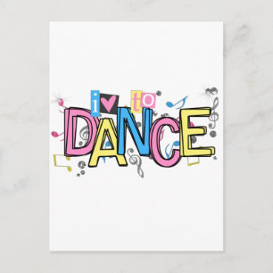 Love to Dance Postcard