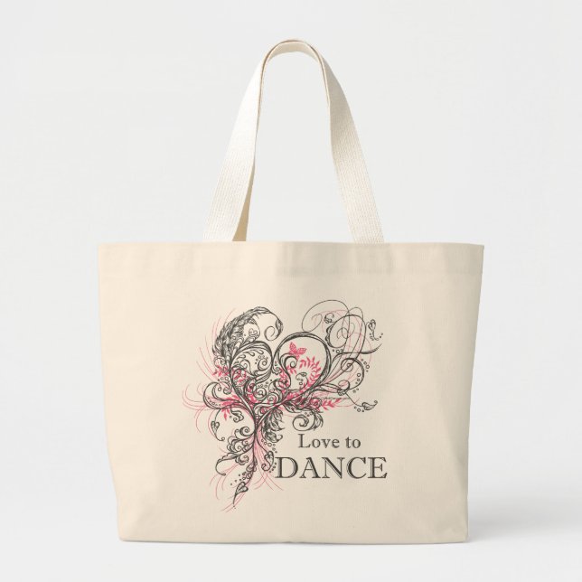 Love To Dance Tote Bag (Front)