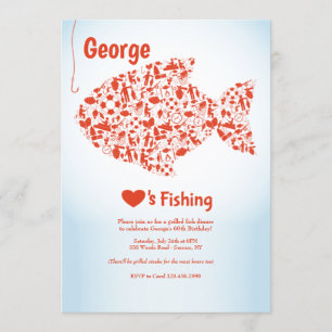 Love to Fish Party Invitation