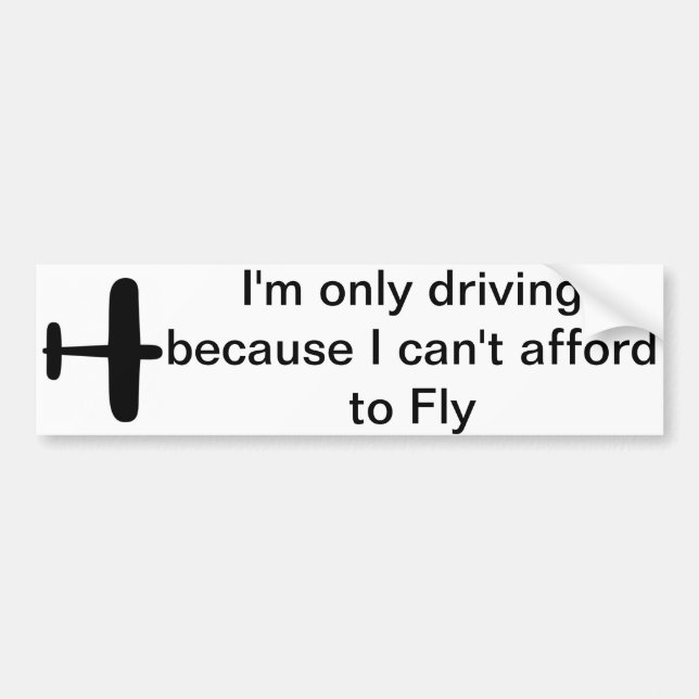 Love to Fly Bumper Sticker (Front)