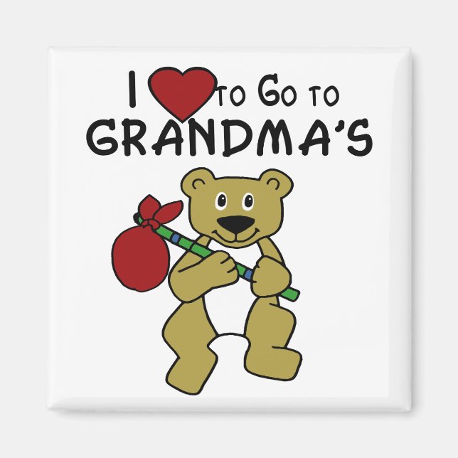 Love to Go to Grandma's Magnet (Front)