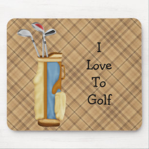 Love to Golf Mouse Pad