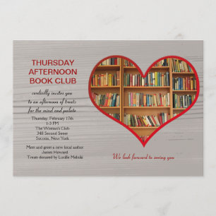 Love to Read Book Club Invitation