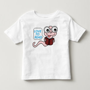 "LOVE TO READ" BOOKWORM TODDLER T-Shirt