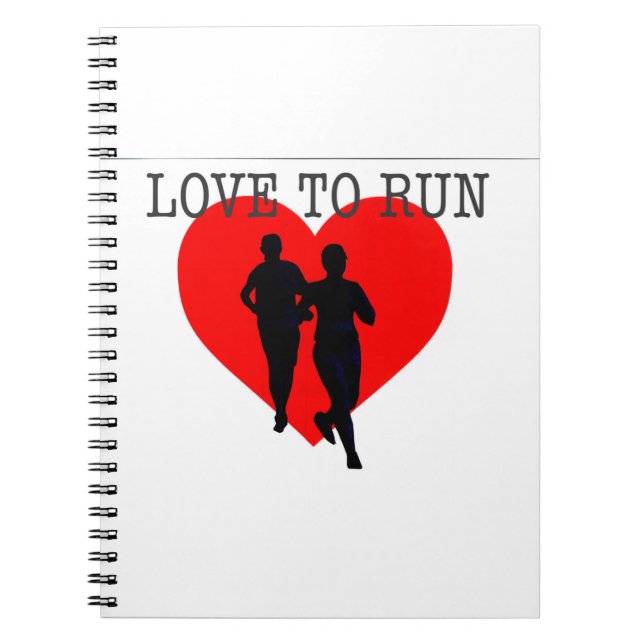 Love To Run Notebook (Front)
