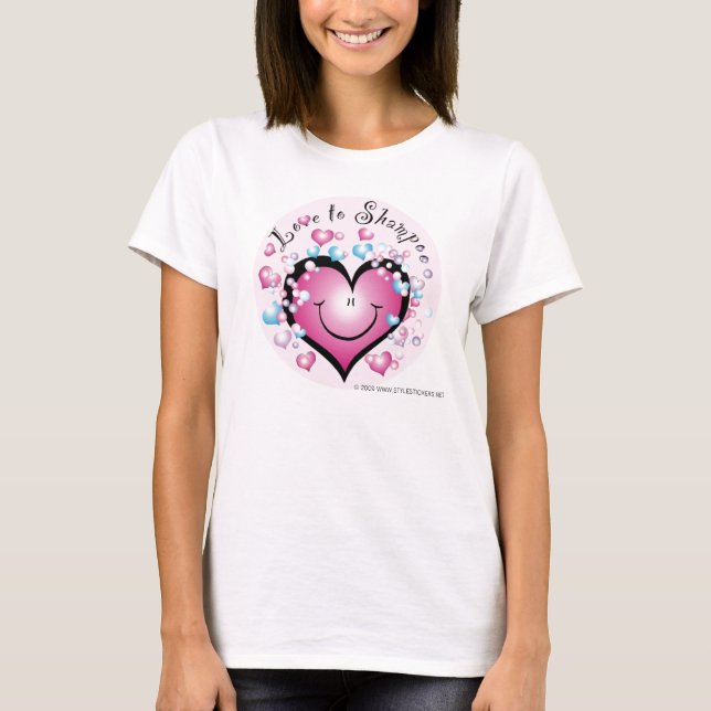 Love to Shampoo ©StyleStickers  Baby Doll T-Shirt (Front)