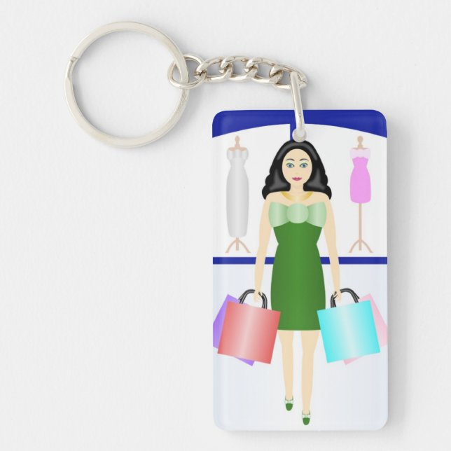 LOVE TO SHOP KEY RING (Front)