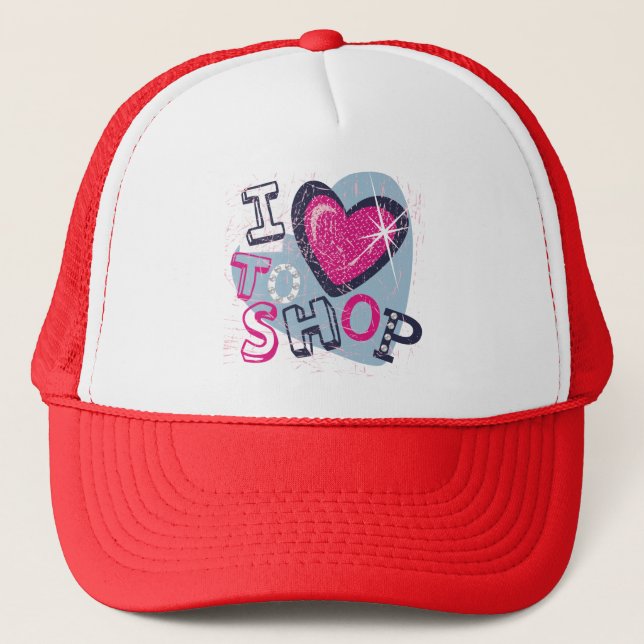 Love To Shop Trucker Hat (Front)