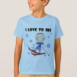 Love to Ski - Boy Tshirts and Gifts