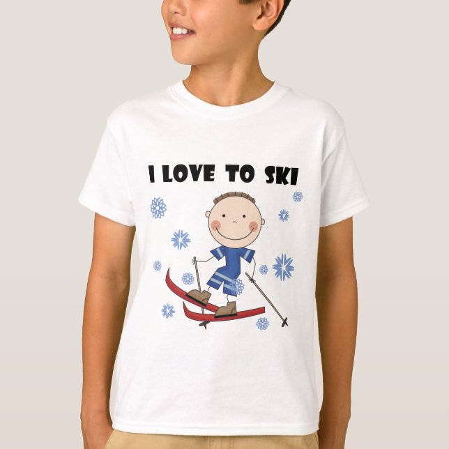 Love to Ski - Boy Tshirts and Gifts (Front)