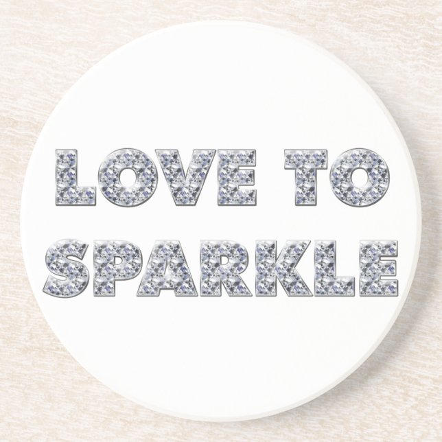Love To Sparkle Coaster (Front)