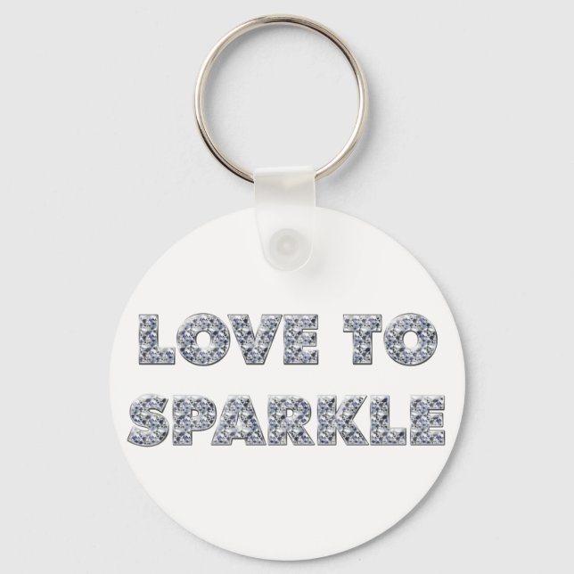 Love To Sparkle Key Ring (Front)