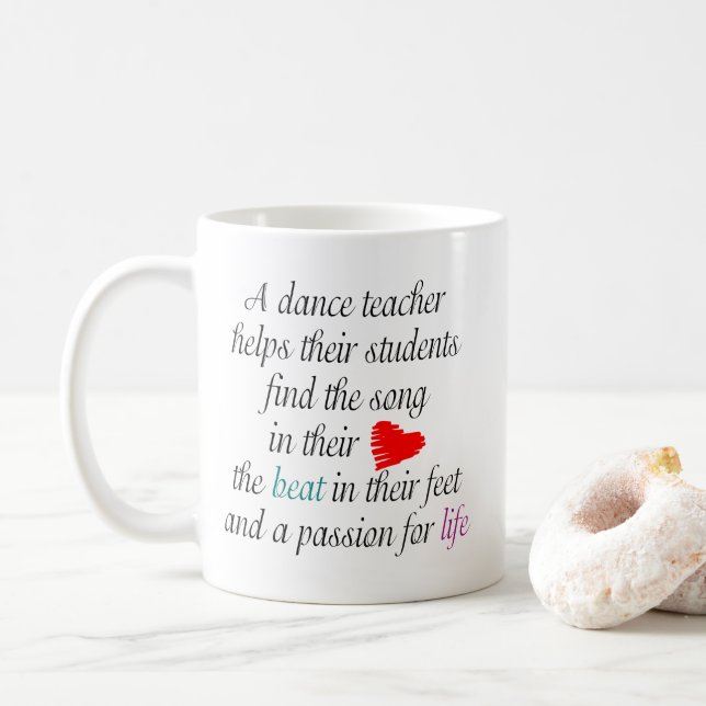 Love to Teach Dance Mug (With Donut)