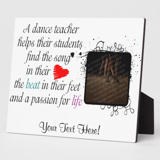 Love to Teach Dance Plaque (Side)