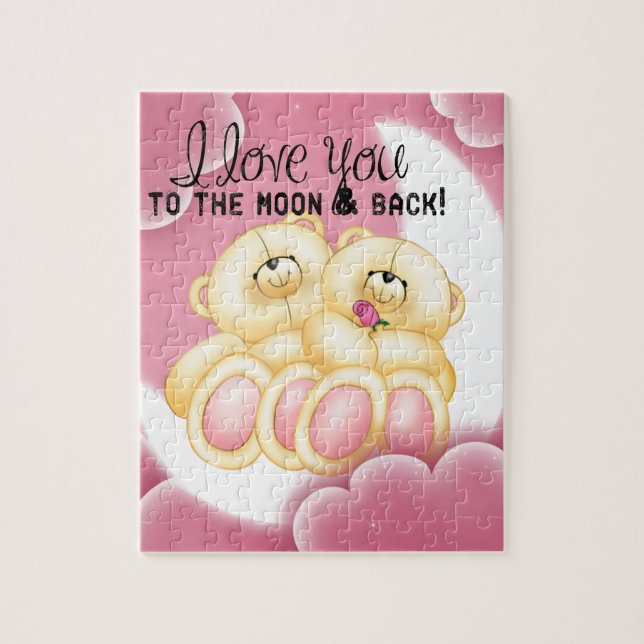 love to the moon and back jigsaw puzzle (Vertical)