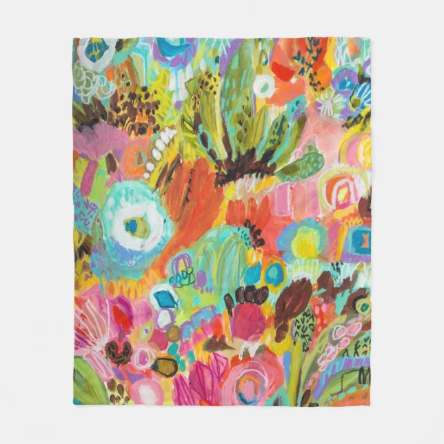 Love to Travel I Fleece Blanket (Front)