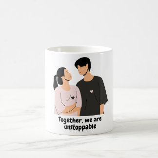 Love to you him her valentine coffee mug