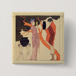 Love Token (w/c on paper) 15 Cm Square Badge