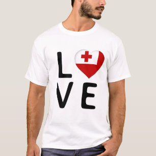 Love - Tonga Flag T-Shirt