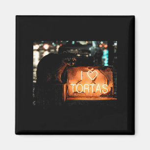 Love tortas racoon mexican food magnet