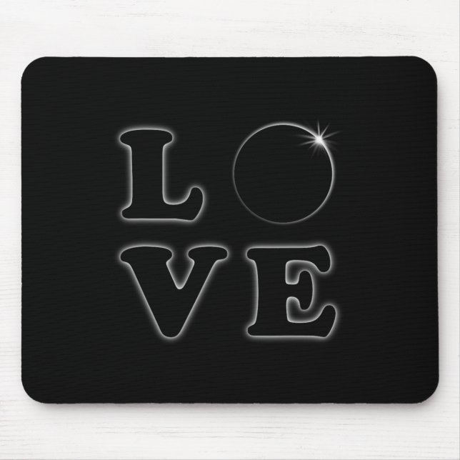 Love Total Solar Eclipse 04 08 2024 Totality  Mouse Pad (Front)