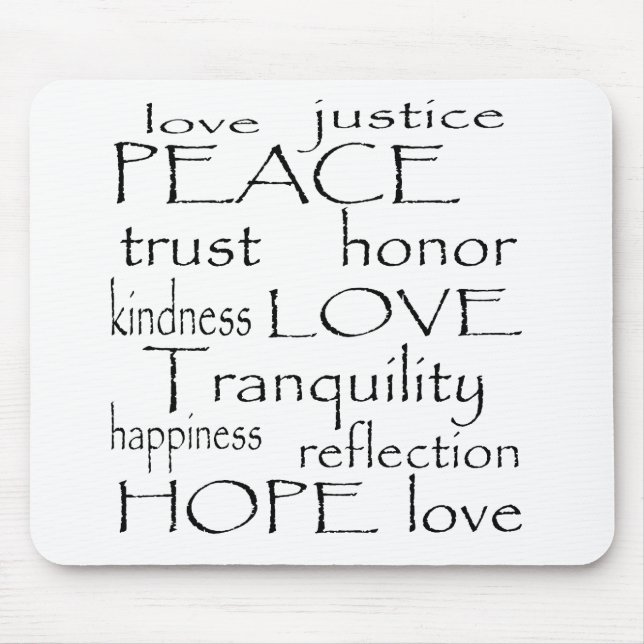 Love Tranquillity Mouse Pad (Front)