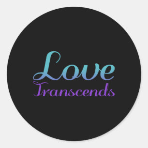 Love Transcends Suicide Prevention Awareness Classic Round Sticker