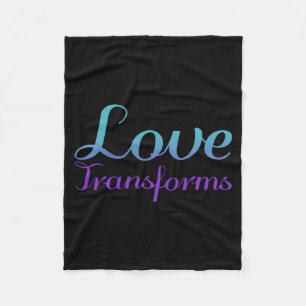 Love Transforms Suicide Prevention Awareness Fleece Blanket