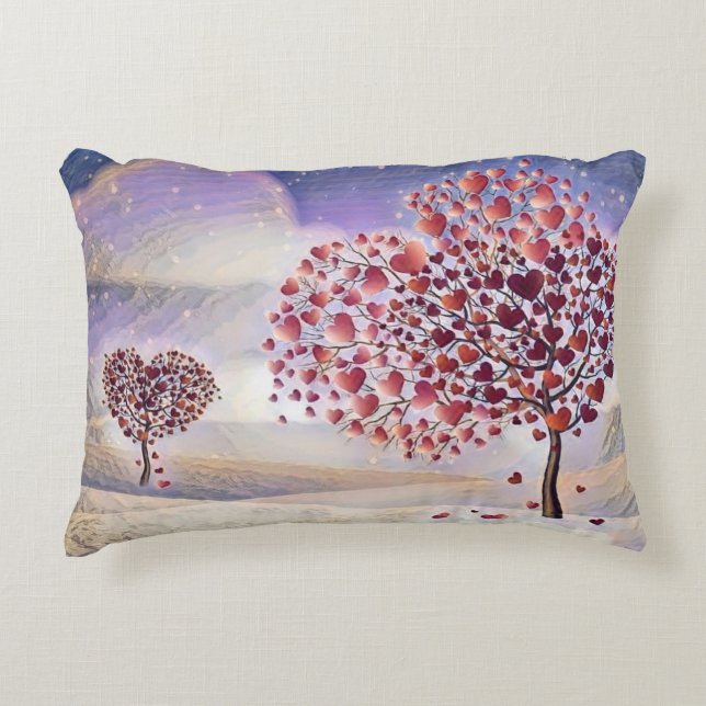 Love Tree Accent Pillow (Front)