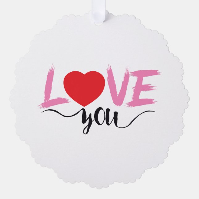Love Tree Decoration Card (Front)