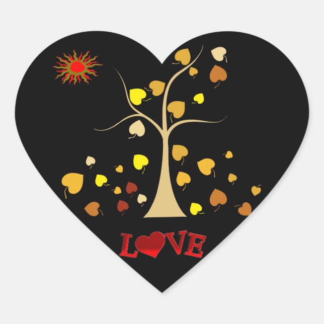 Love Tree Heart Sticker (Front)