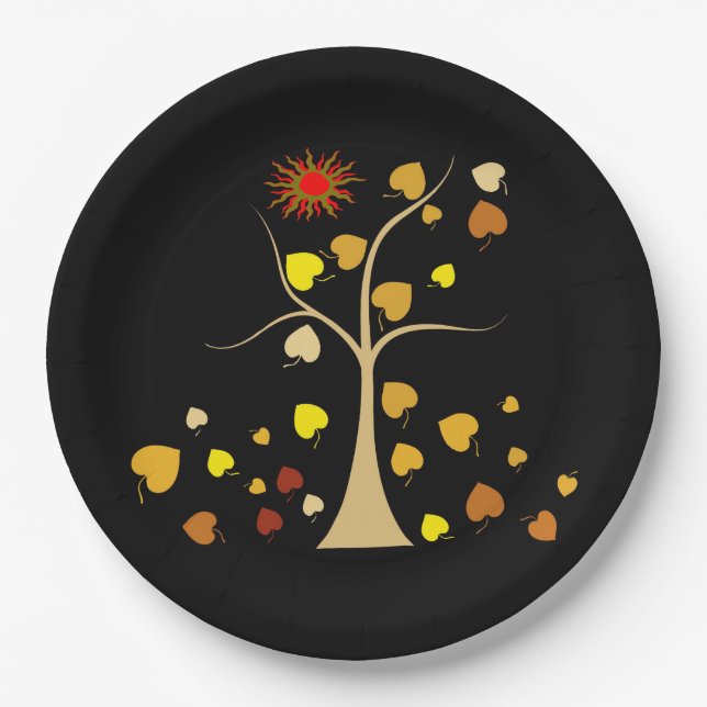 Love Tree Paper Plate (Front)