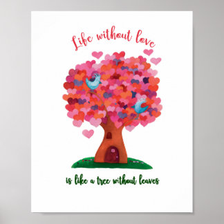 Love tree poster