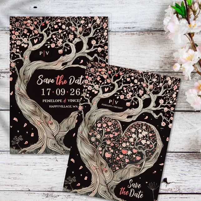Love Tree Wedding Save the Date Invitation (Creator Uploaded)