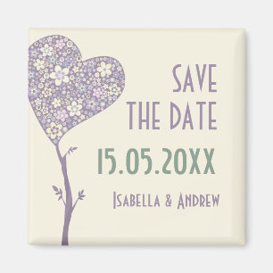 Love Tree Wedding Save the Date Magnet