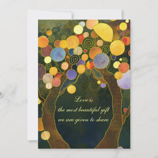 Love Trees: Formal Wedding Invitations (Front)