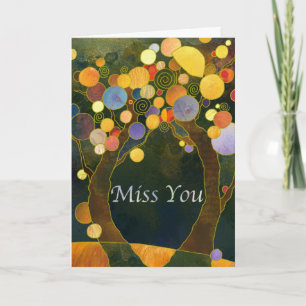Love Trees I Miss You Card