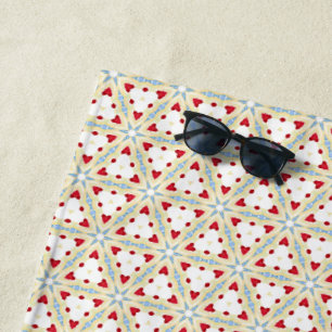 Love Triangle Beach Towel