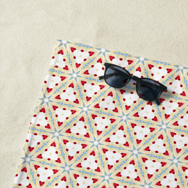 Love Triangle Beach Towel (In Situ)