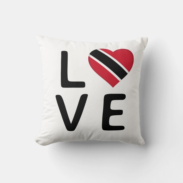 Love - Trinidad and Tobago Flag Cushion (Front)