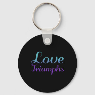Love Triumphs Purple Suicide Prevention Awareness Key Ring