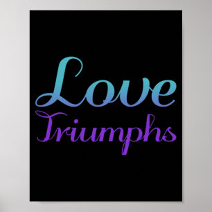 Love Triumphs Suicide Prevention Premium Tri-Blend Poster