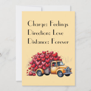 "Love Truck: Charge Your Hearts for Valentine's Da Invitation