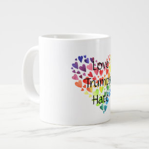 Love Trumps Hate Jumbo Mug